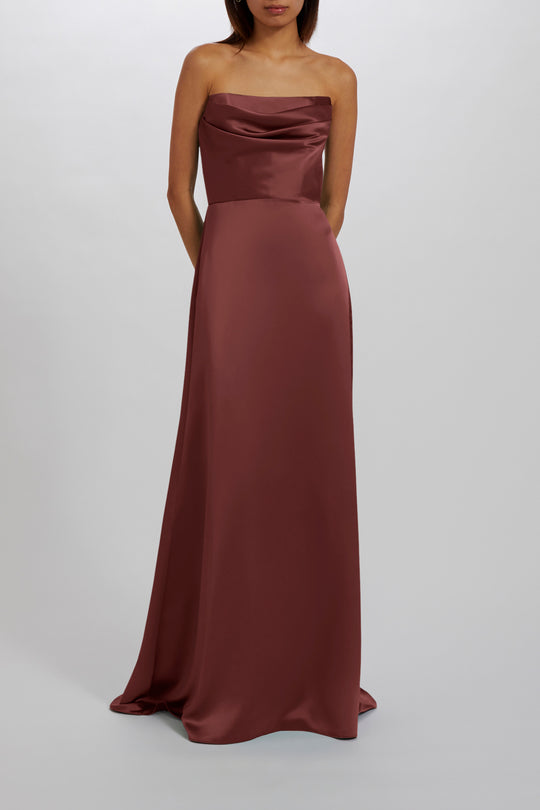 Jara - Cayenne, $300, dress by color from Collection Bridesmaids by Amsale
