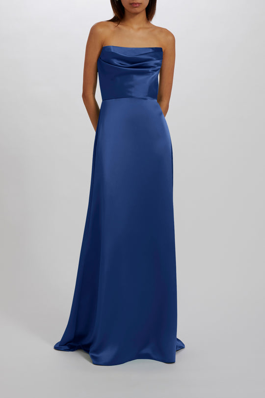 Jara - French-Blue, $300, dress by color from Collection Bridesmaids by Amsale