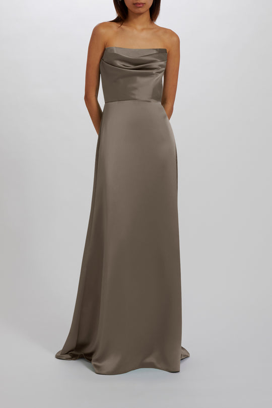 Jara - Mocha, $300, dress by color from Collection Bridesmaids by Amsale