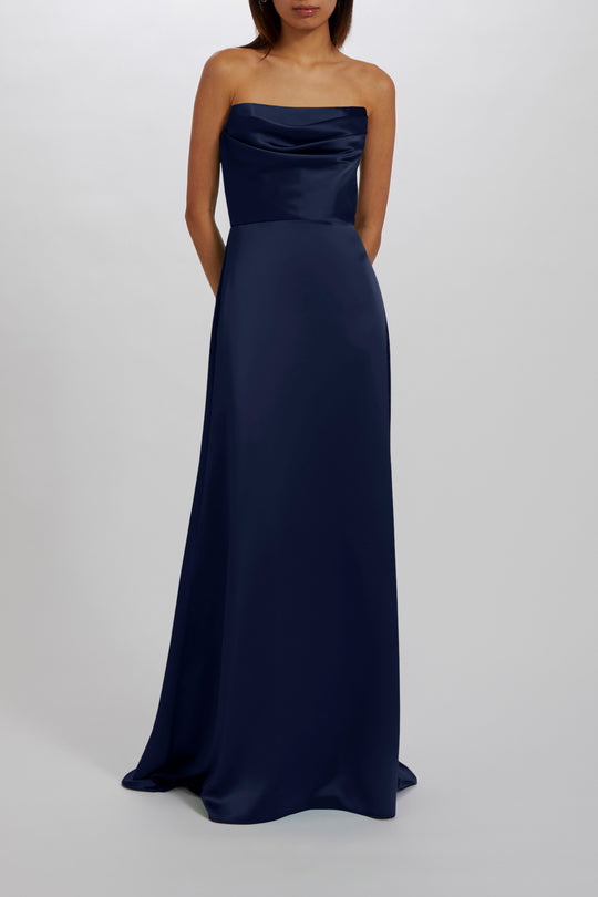 Jara - Navy, $300, dress by color from Collection Bridesmaids by Amsale