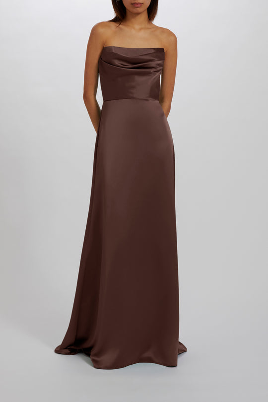 Jara - Truffle, $300, dress by color from Collection Bridesmaids by Amsale