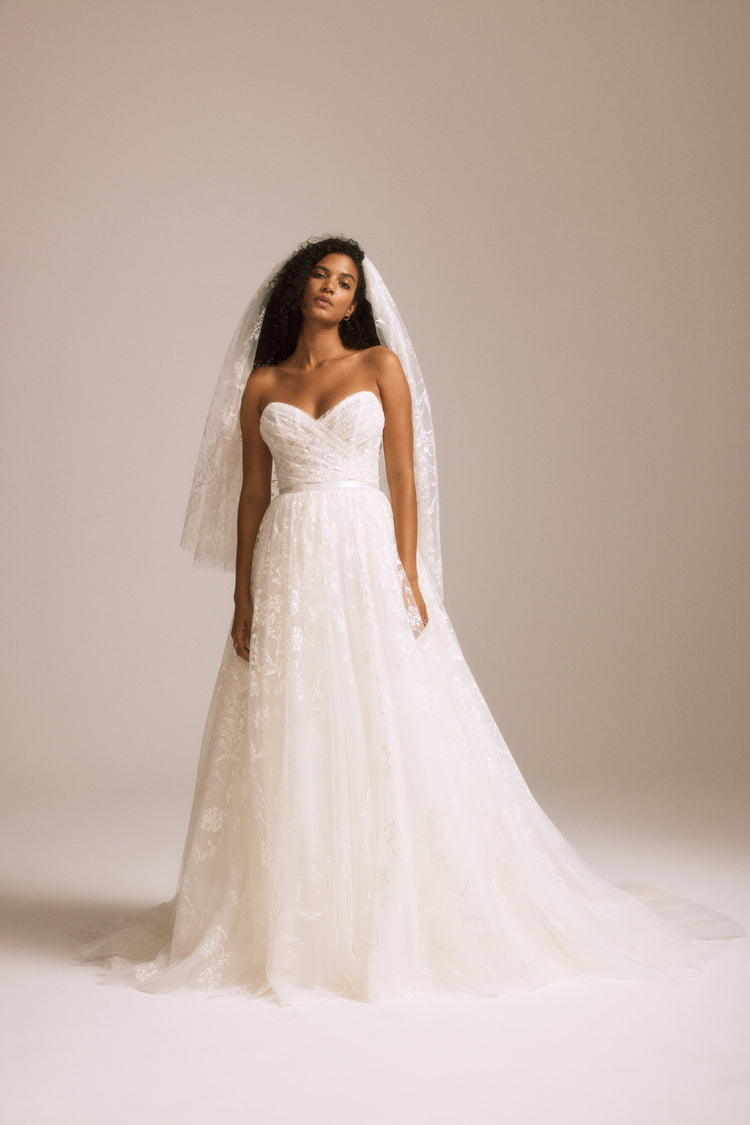 Floral Printed Veil, accessory from Collection Accessories by Nouvelle Amsale