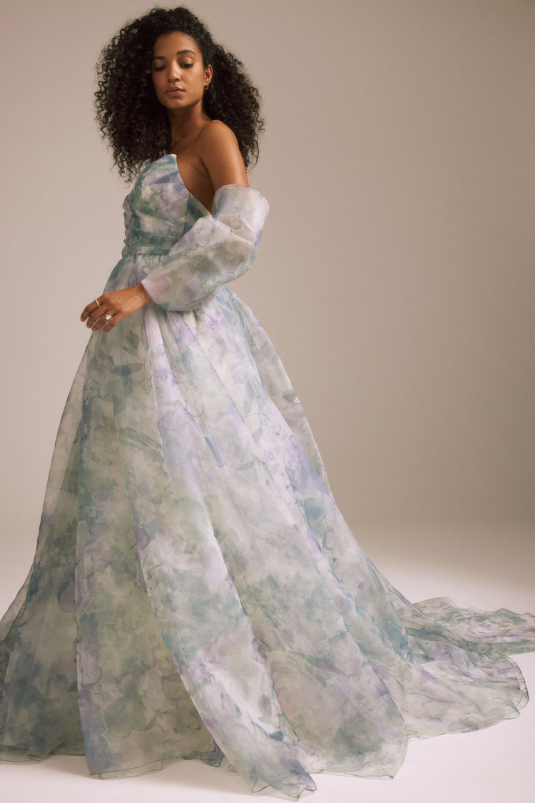 Image number 4: Enid in Lilac-Mint, detail view