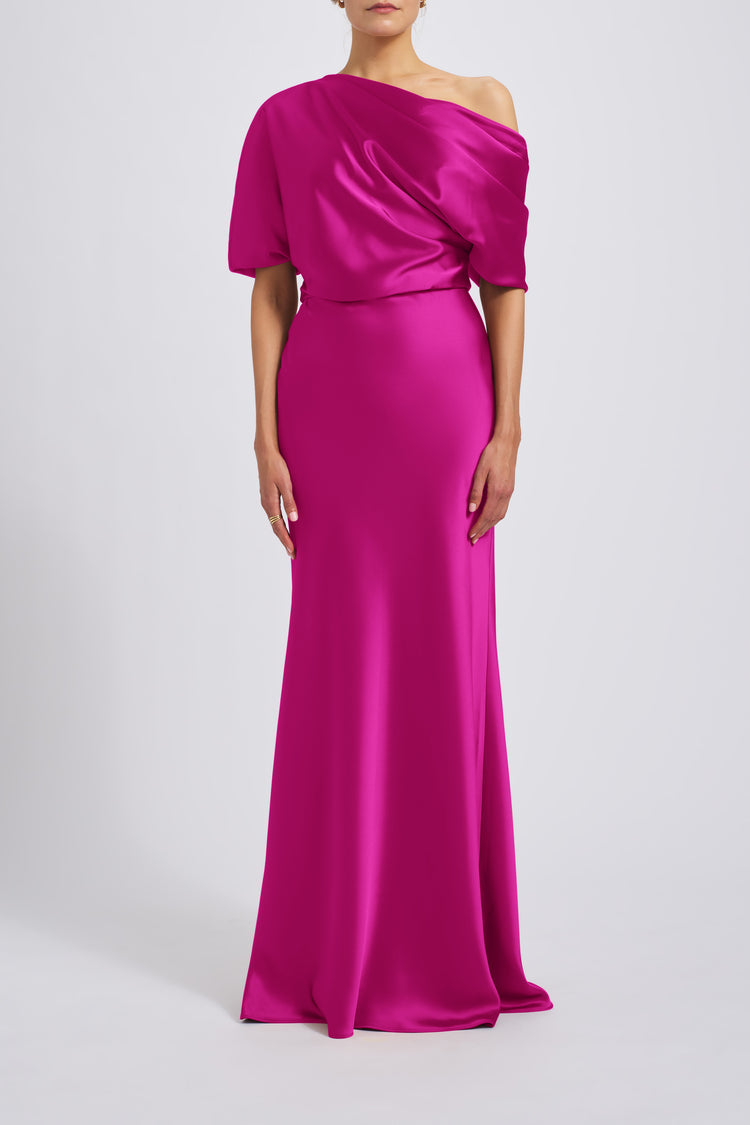 The Slouch Dress, dress from Collection Evening by Amsale, Fabric: fluid-satin