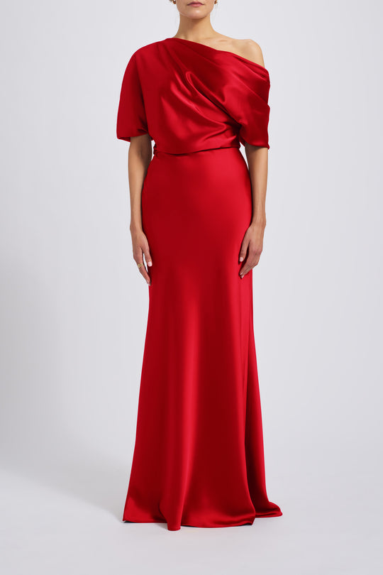 P359S - Lipstick-Red, $495, dress by color from Collection Evening by Amsale