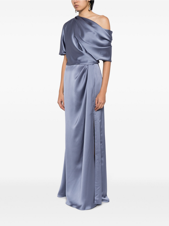 P607S - Slate, $595, dress by color from Collection Evening by Amsale