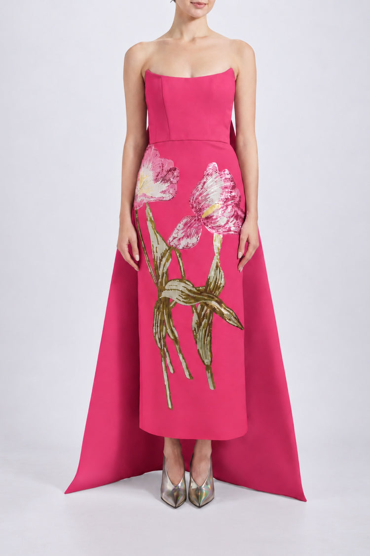 Image number 7: Sequin Appliqué Column Dress, front view