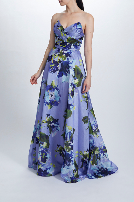 P704 - Lilac-Multi, $1,895, dress by color from Collection Evening by Amsale