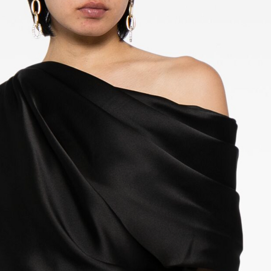 P638S - Black, $695, dress by color from Collection Evening by Amsale