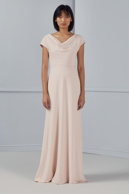 Corinne, $300, dress from Collection Bridesmaids by Amsale, Fabric: crepe