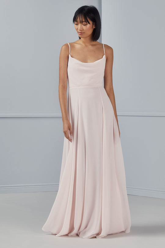 Harriet, $270, dress from Collection Bridesmaids by Amsale, Fabric: flat-chiffon