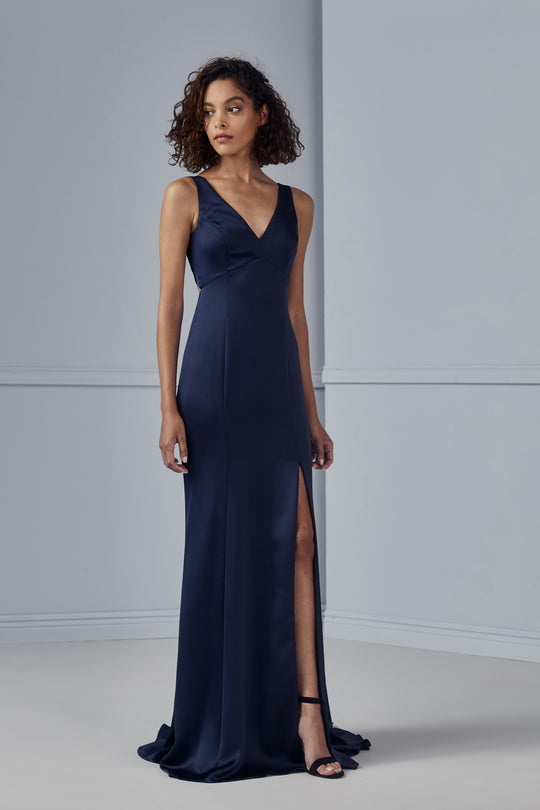 Tiana, $300, dress from Collection Bridesmaids by Amsale, Fabric: fluid-satin