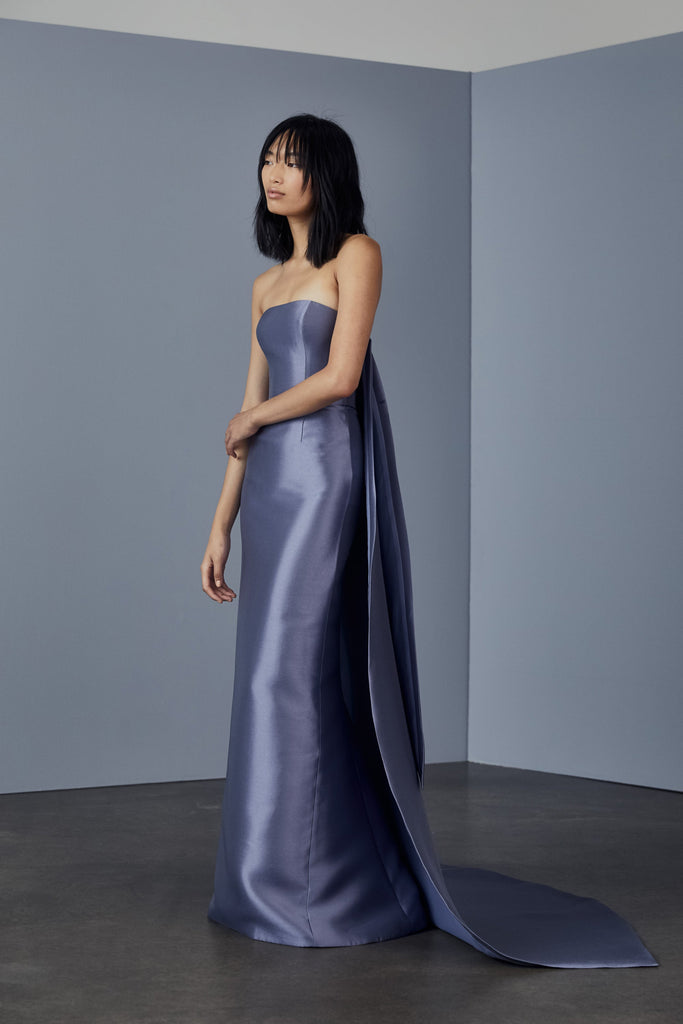 Product P371M - Mikado strapless gown - Mauve Image