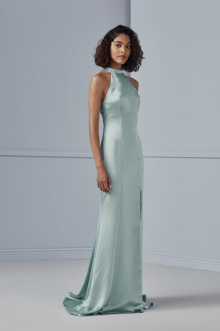 jacinda satin maxi dress Cream Silk Maxi Dress Jacinda Drop Waist Maxi Dress Cream Cream US 12