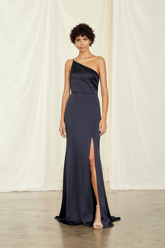 Kaia, $300, dress from Collection Bridesmaids by Amsale, Fabric: fluid-satin