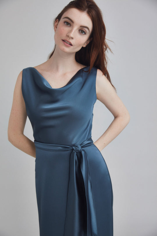 Mira - Rose-Quartz, $300, dress by color from Collection Bridesmaids by Amsale