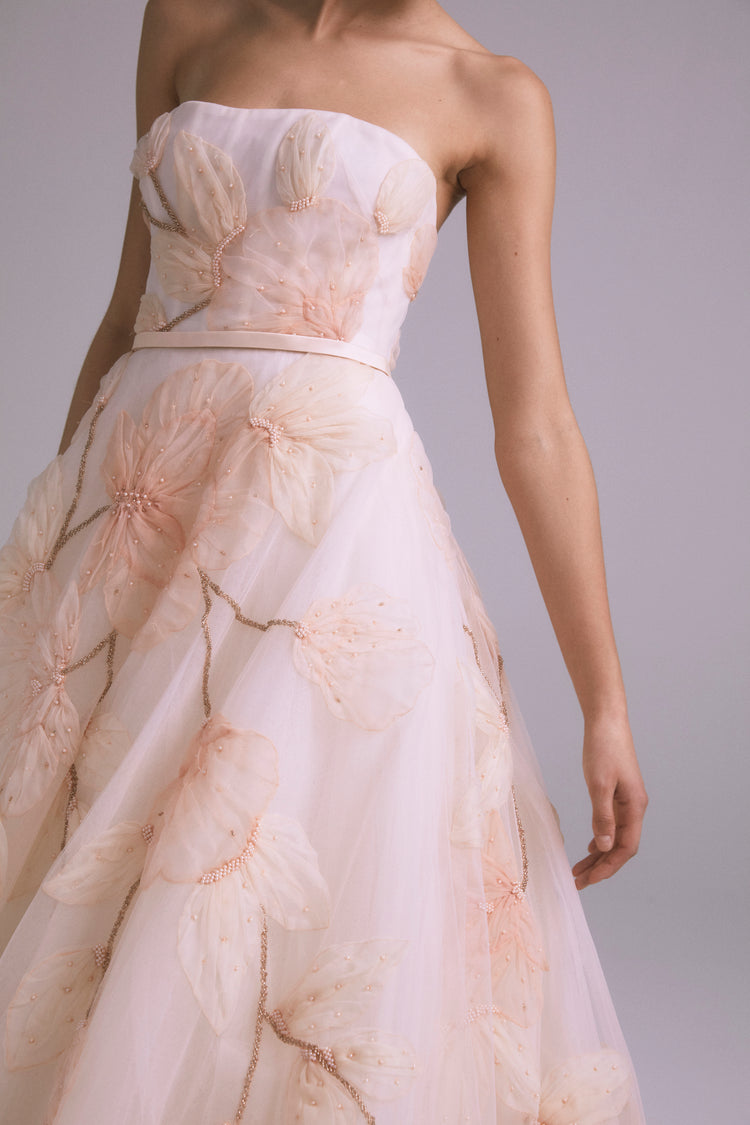 Forest, dress from Collection Bridal by Amsale, Fabric: faille