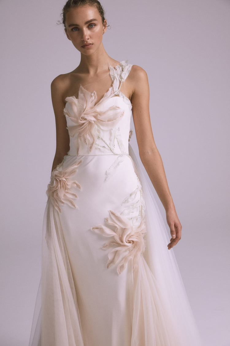Marisol, dress from Collection Bridal by Amsale, Fabric: crepe
