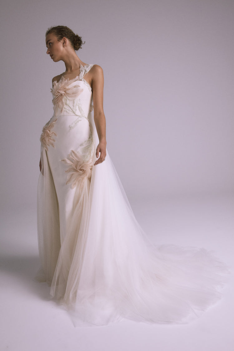 amsale silk chiffon dress Amsale Long Bridesmaid Dress Sophia Chiffon