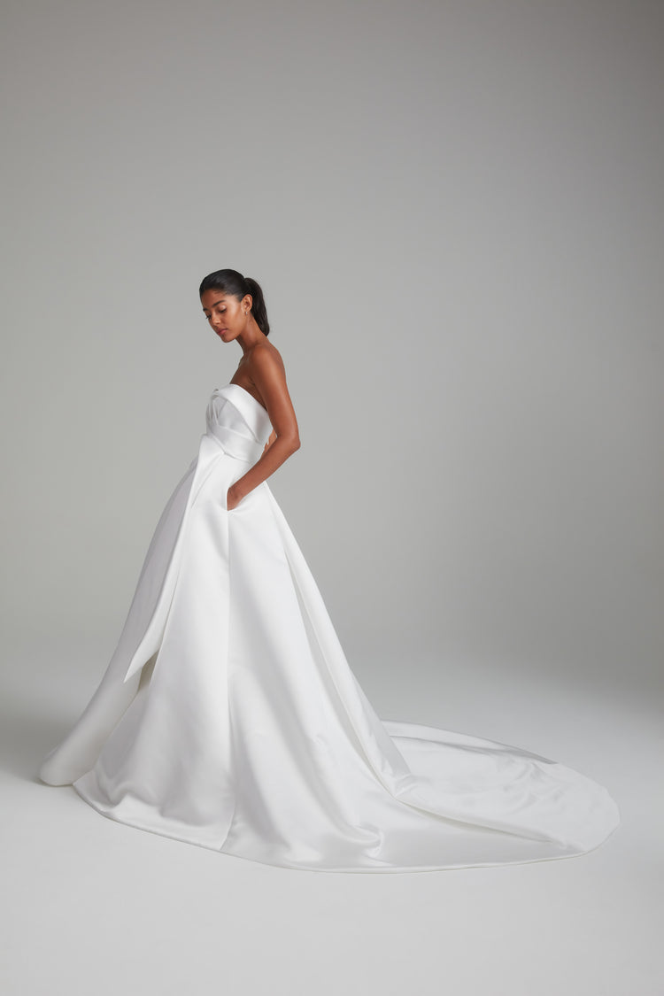 Marley, dress from Collection Bridal by Amsale, Fabric: duchess-satin