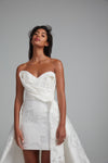 Muriel, dress from Collection Bridal by Amsale, Fabric: organza-floral-jacquard