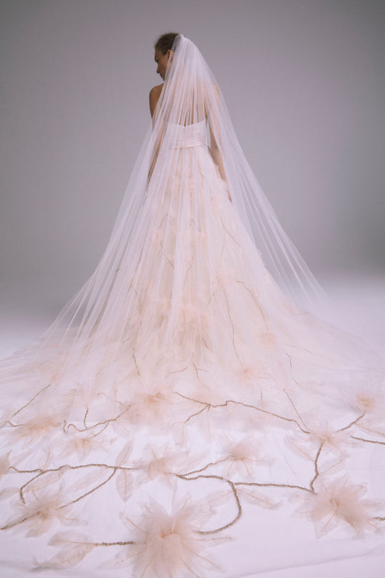 AVM744 - Pale-Blush, $1,300, dress by color from Collection Accessories by Amsale