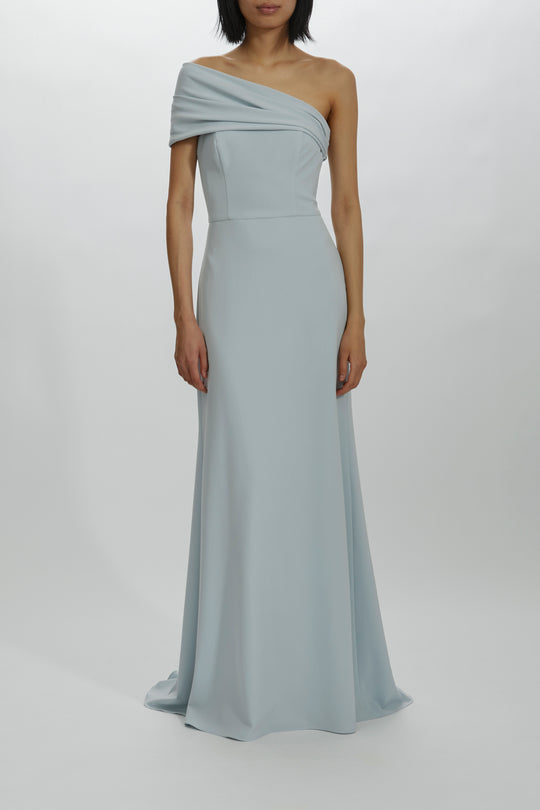 Alessia, $300, dress from Collection Bridesmaids by Amsale, Fabric: crepe