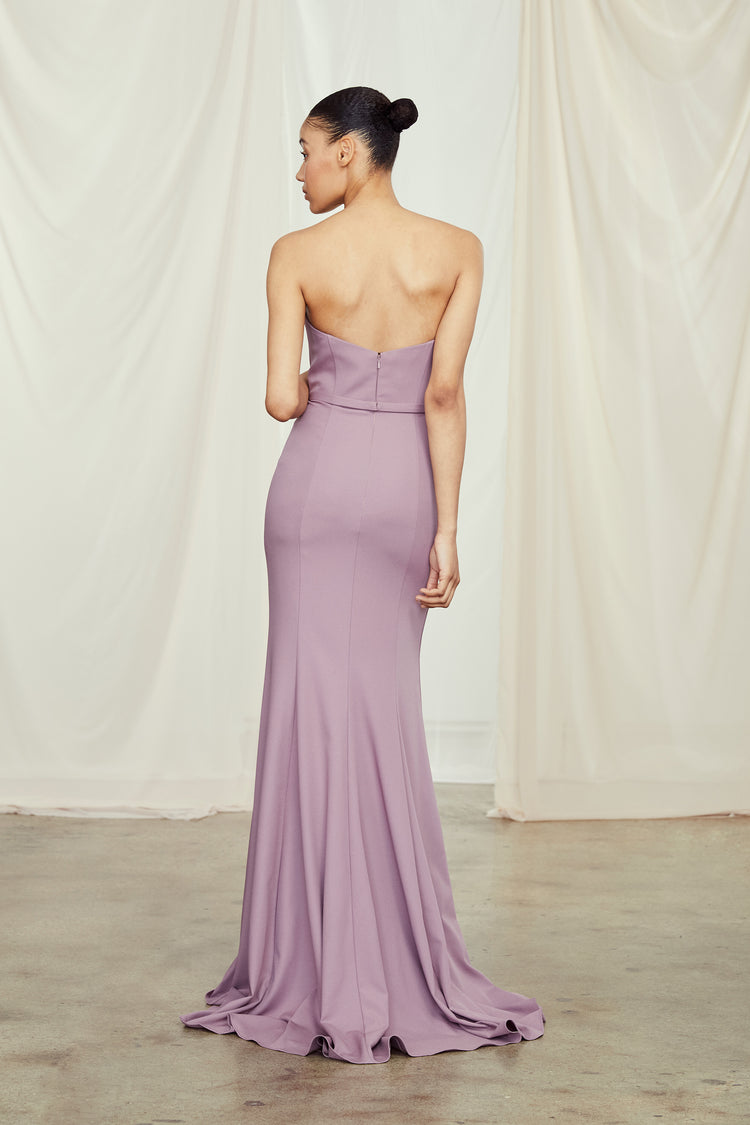 AJ, dress from Collection Bridesmaids by Amsale, Fabric: crepe