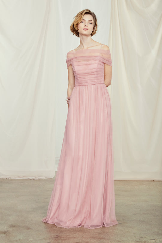 Shane, $270, dress from Collection Bridesmaids by Amsale, Fabric: tulle