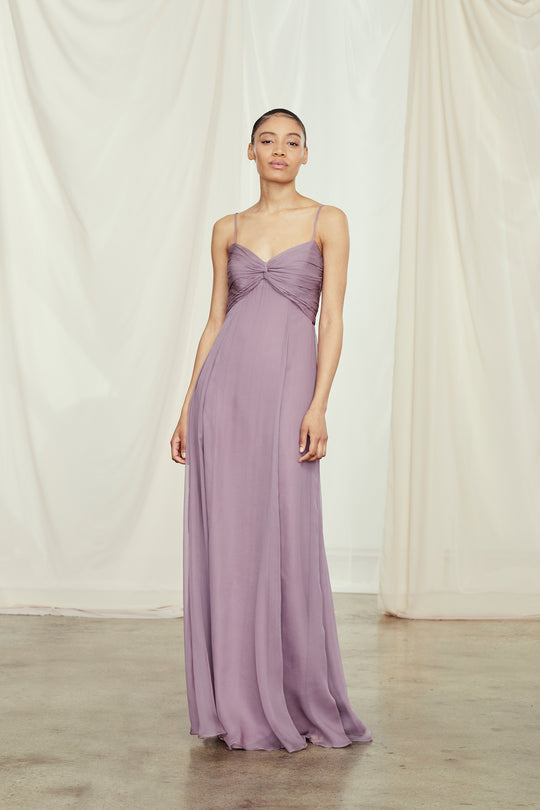Audrina, $310, dress from Collection Bridesmaids by Amsale, Fabric: silk-chiffon