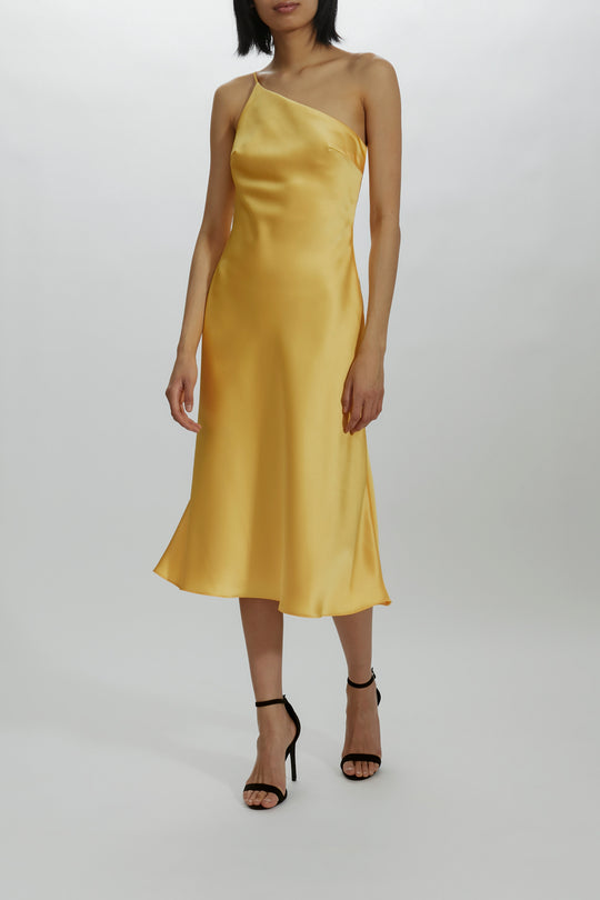 Mabel, $300, dress from Collection Bridesmaids by Amsale, Fabric: fluid-satin