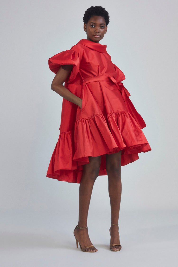 P388T - Taffeta Trapeze Dress, dress from Collection Evening by Amsale