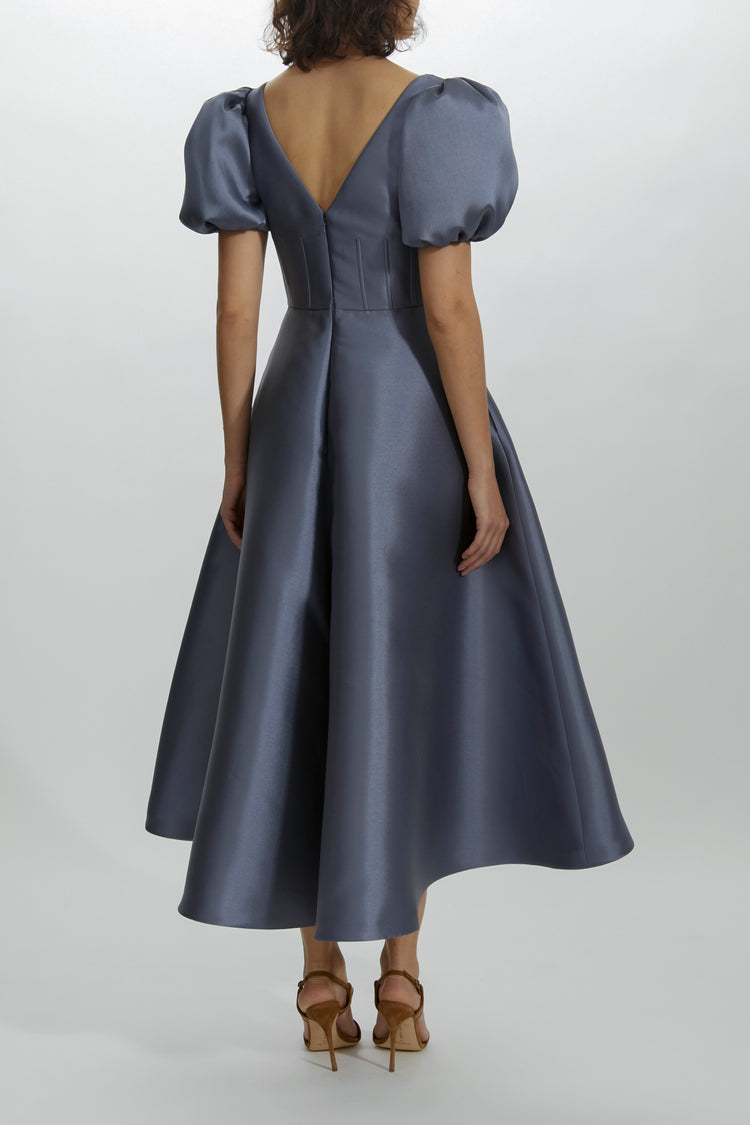P449M - Balloon Sleeve Dress, dress from Collection Evening by Amsale, Fabric: mikado