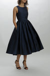P460T - Boat Neck Dress, dress from Collection Evening by Amsale, Fabric: taffeta