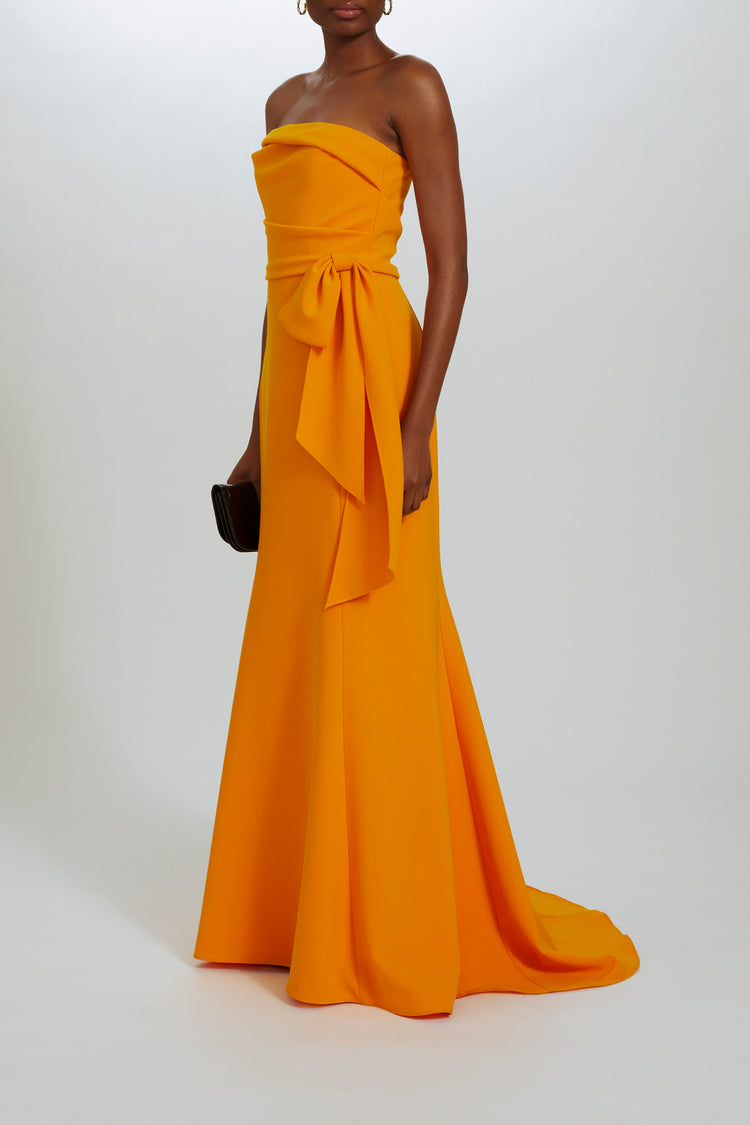 P523 - Tangerine, dress by color from Collection Evening by Amsale
