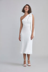 LW193 - One-shoulder Bias Cut Dress