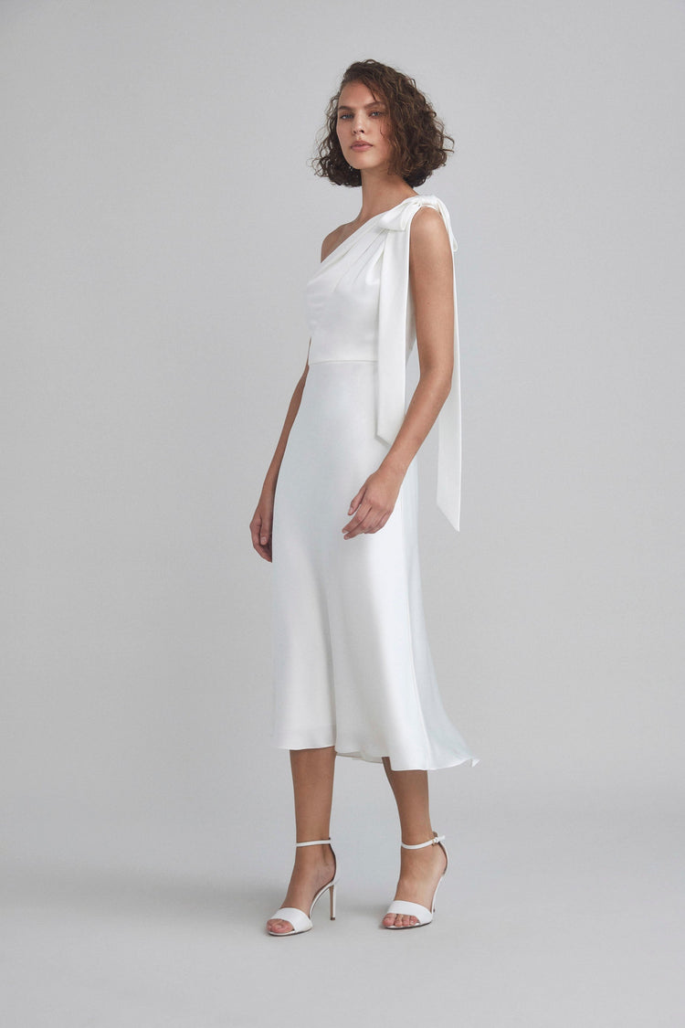 LW193 - One-shoulder Bias Cut Dress, dress from Collection Little White Dress by Amsale