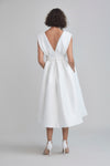 LW195 - Mikado Bias Cut A-line Dress - Ivory, dress by color from Collection Little White Dress by Amsale