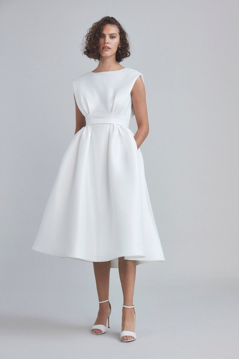 LW195 - Mikado Bias Cut A-line Dress – Amsale