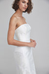 LW199 - Strapless Rose fil-coupe Dress - Ivory, dress by color from Collection Little White Dress by Amsale