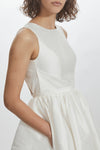 LW212 - Taffeta Boat Neck Dress, dress from Collection Little White Dress by Amsale, Fabric: taffeta