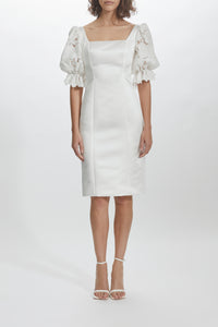 LW215 -Duchess Satin Square Dress