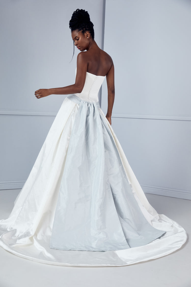Blue Sash - Amsale Archive Blue Sash - Amsale Archive