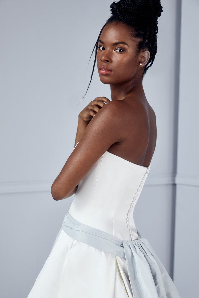 Product Blue Sash - Amsale Archive Image