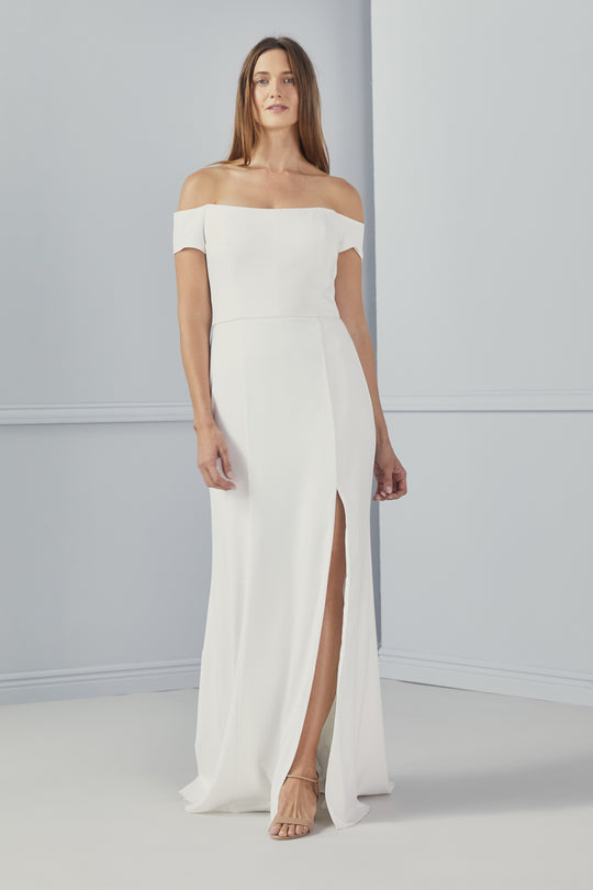 Eden, $300, dress from Collection Bridesmaids by Amsale, Fabric: crepe