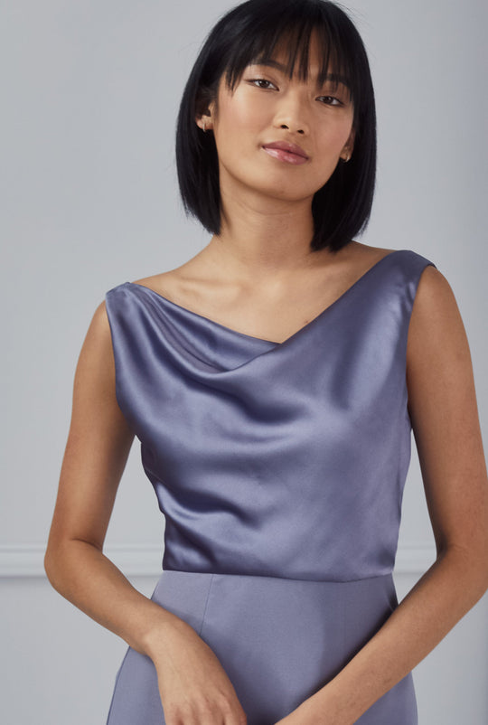 Meryl - Mauve, $300, dress by color from Collection Bridesmaids by Amsale