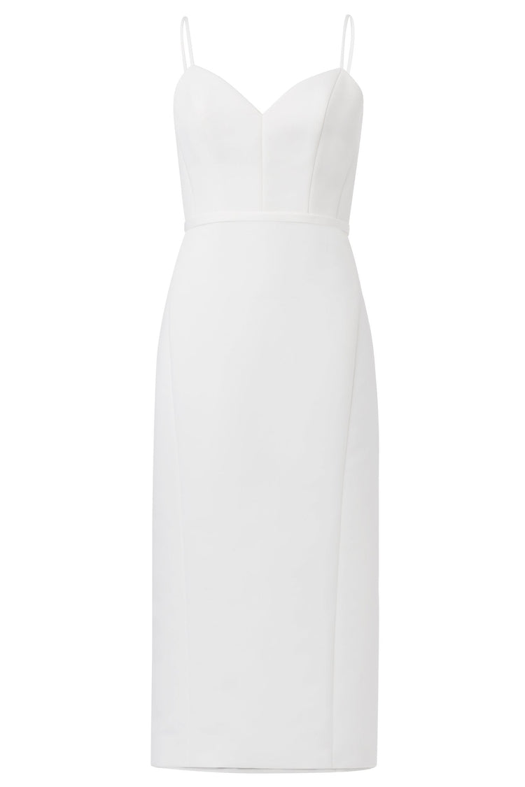 LW139 - Faille Dress - Silk-White, dress by color from Collection Little White Dress by Amsale