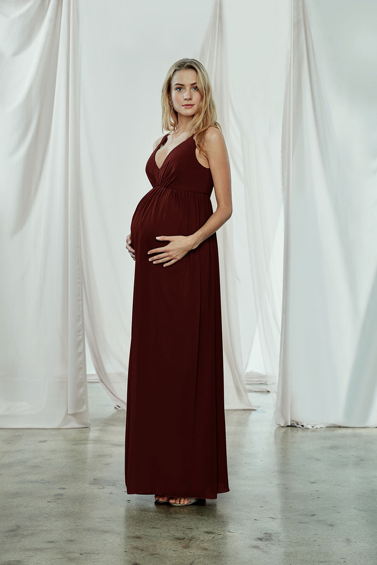 Image number 1: Fletcher - Maternity Dress - Ruby, view 2