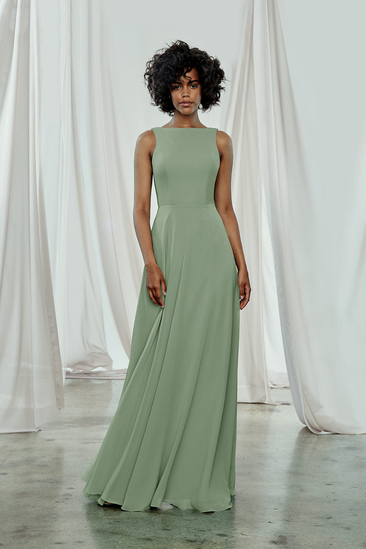 Brynn, dress from Collection Bridesmaids by Amsale, Fabric: flat-chiffon