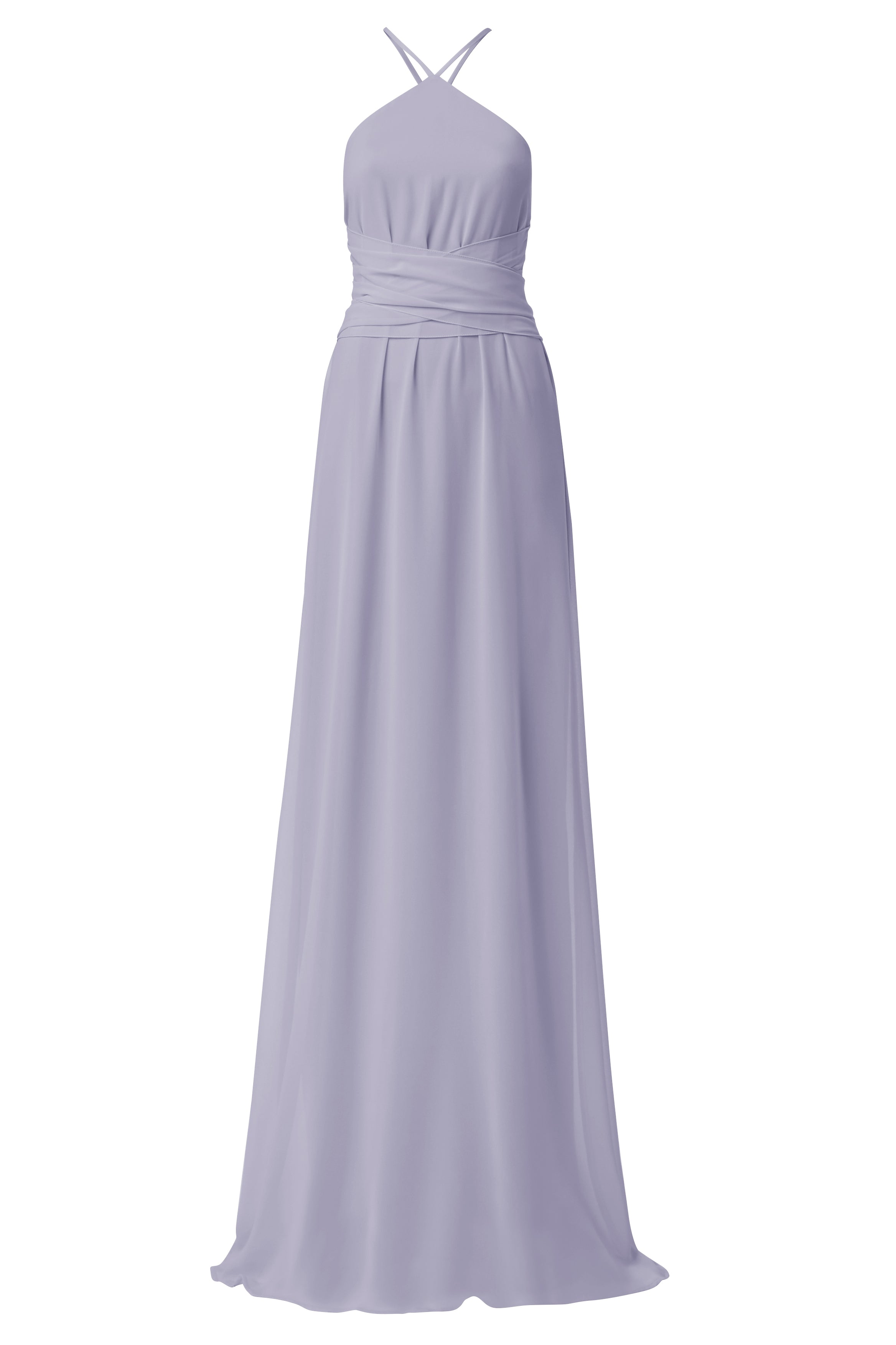 Amsale outlet Chiffon Bridesmaid Gown Purple